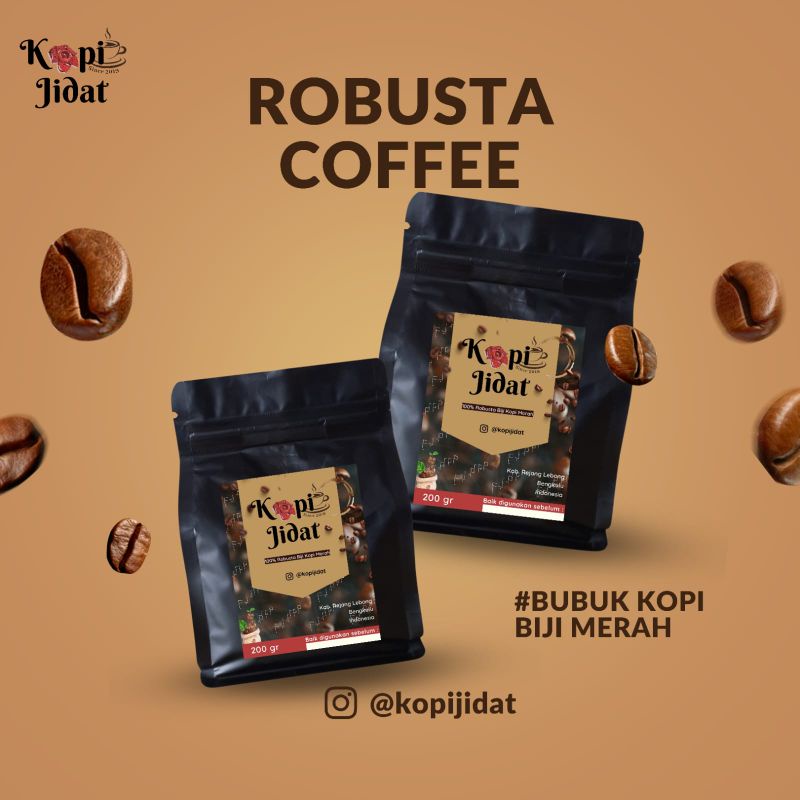 Jual KOPI BUBUK ROBUSTA - KOPI JIDAT | Shopee Indonesia