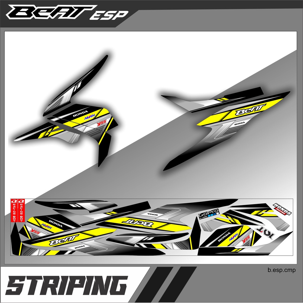 Jual DECAL STRIPING VARIASI BEAT ESP RACING SANGAT COCOK UNTUK MENAMBAH ...