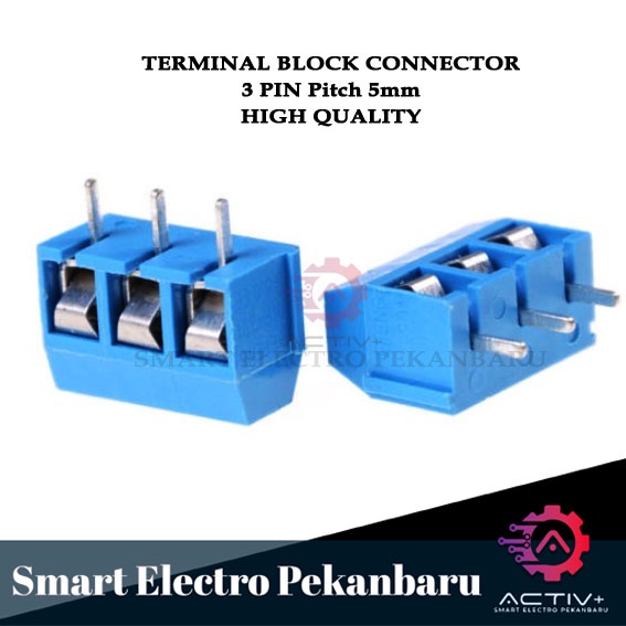 Jual Terminal Block Pin Skrup Screw Pcb Blok P Pitch Mm Cable