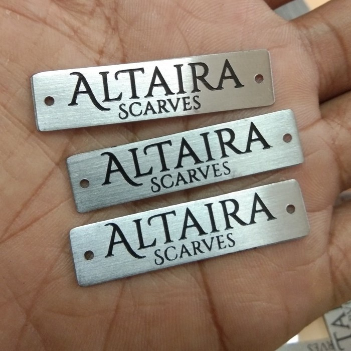 Jual LABEL HIJAB/LABEL HIJAB PLAT KUNINGAN/LABEL HIJAB PLAT STAINLESS ...