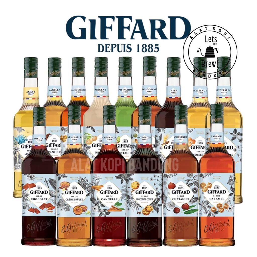 Jual Giffard Syrup 1L / Syrup Giffard 1000ml Flavour Untuk Coffee ...