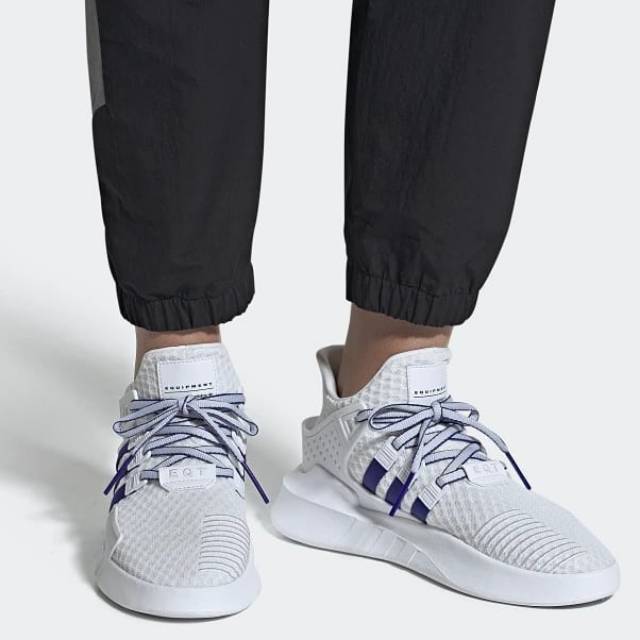 Adidas eqt bask adv white/active blue best sale