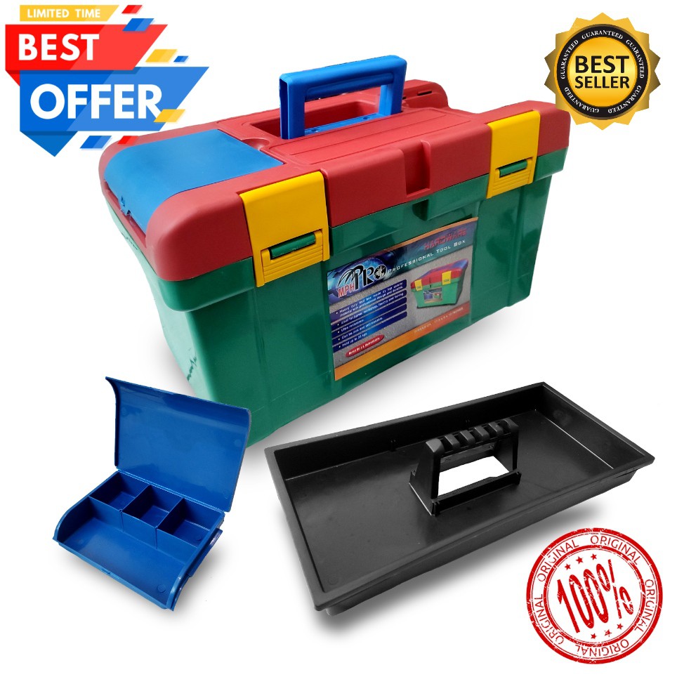 Promo Hobby Tool Box 3 Laci Kotak Penyimpanan Perlengkapan Rakit