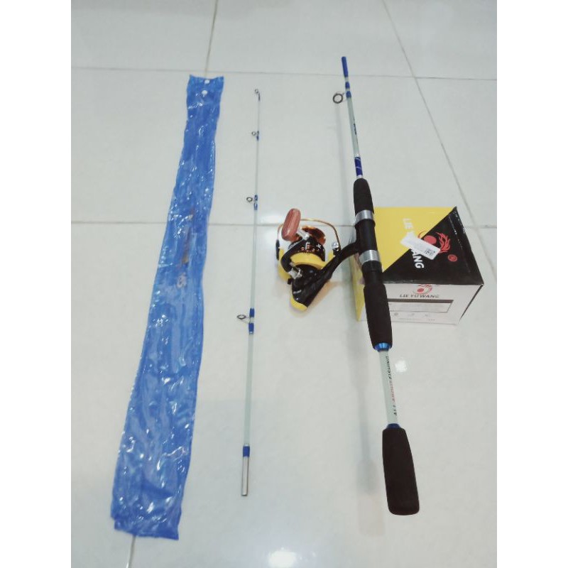 Jual Set pancing laut joran exori fiber solid 1.65-15lbs+reel lieyuwang ...