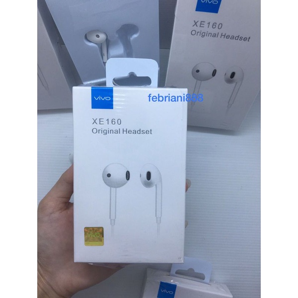 Headset VIVO+VARIASI PACK Original Hifi Handsfree Earphone Vivo With Mic  XE160 XE680 X50 PRO Y30 Y50 Y11