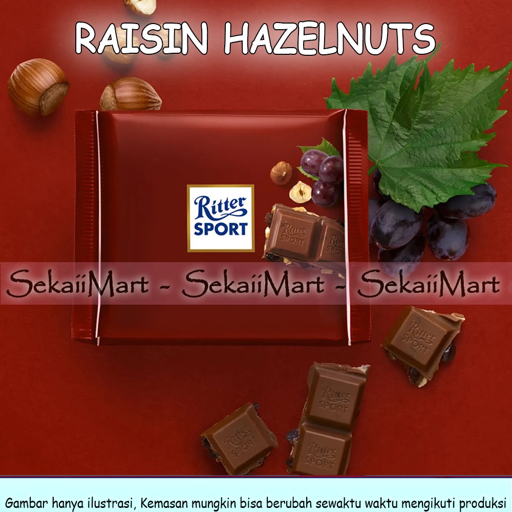 Jual Ritter Sport Chocolate G Cokelat Riter All Variant Shopee