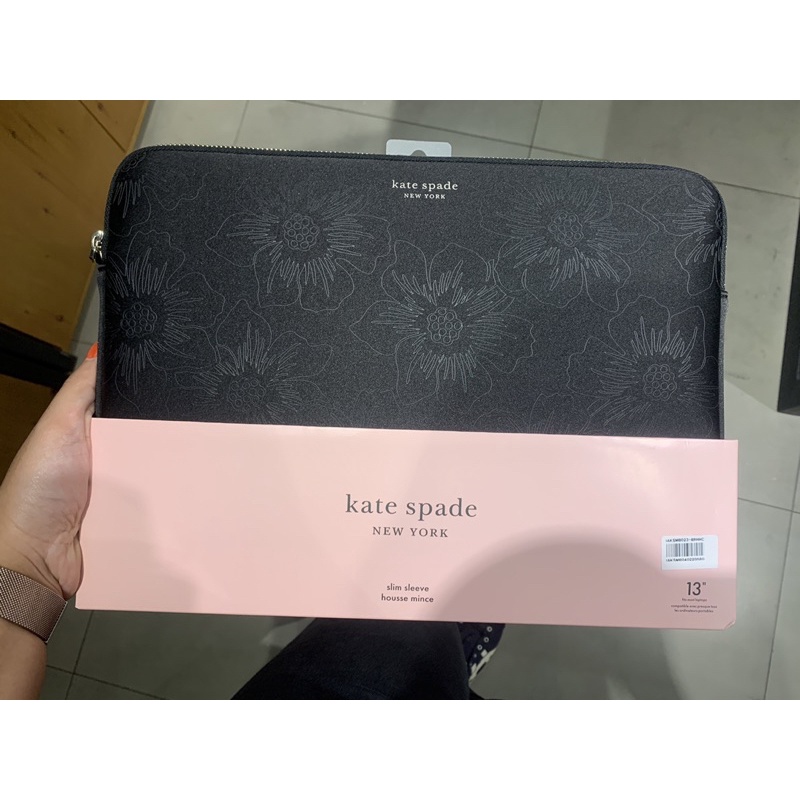 Kate Spade Slim Sleeve for 13 Laptop Reverse Hollyhock Pale