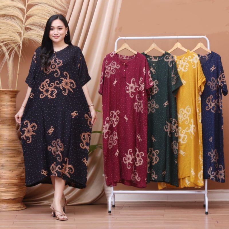 Jual DASTER Rayon Jumbo Daster Kekinian BAHAN ADEM / busui / daster Ibu