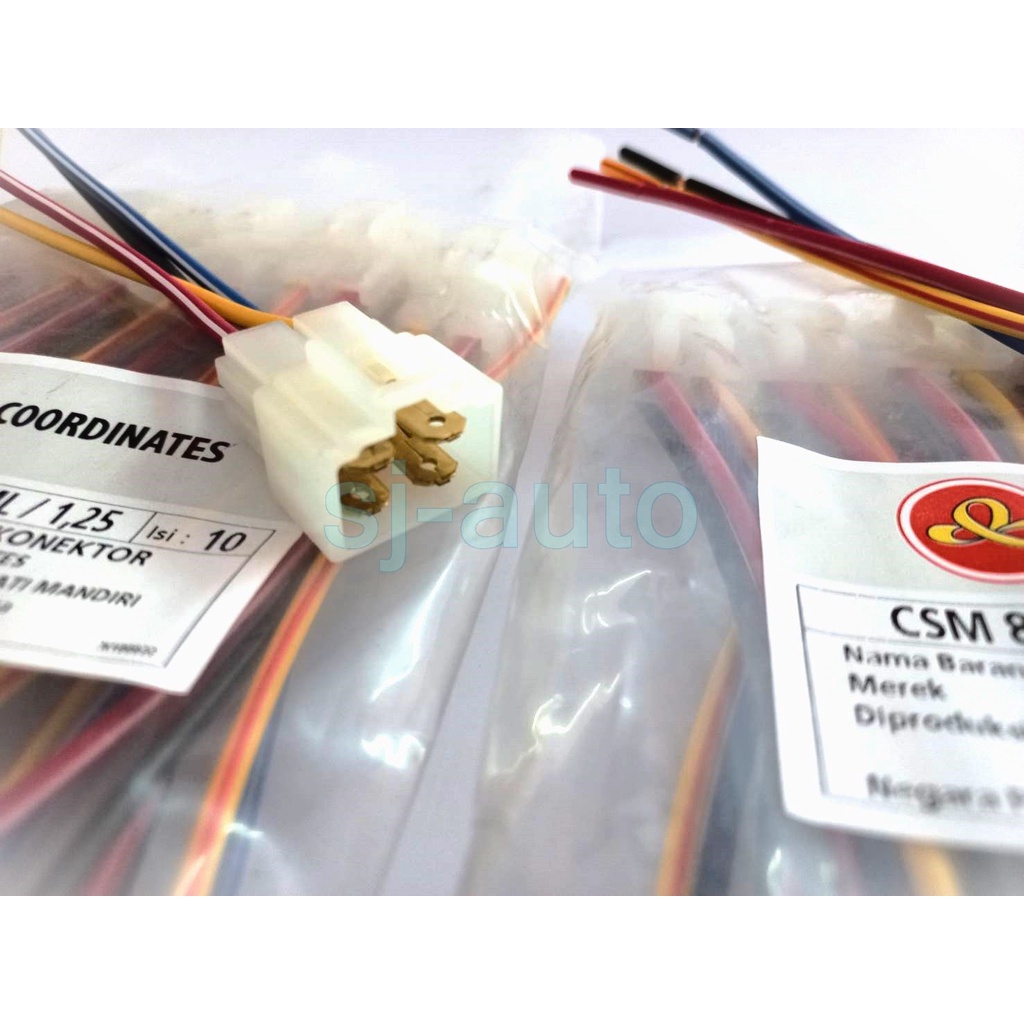 Jual Soket isi 4 dengan kabel dan pengunci merk Coordinates connector 4 ...