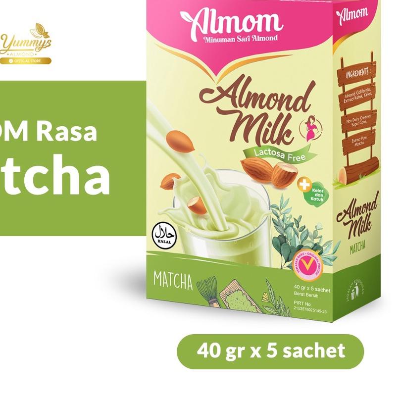 Jual Almom Susu Almond Milk Pelancar Asi Untuk Ibu Hamil Hingga Menyusui Paket Isi Matcha 3752