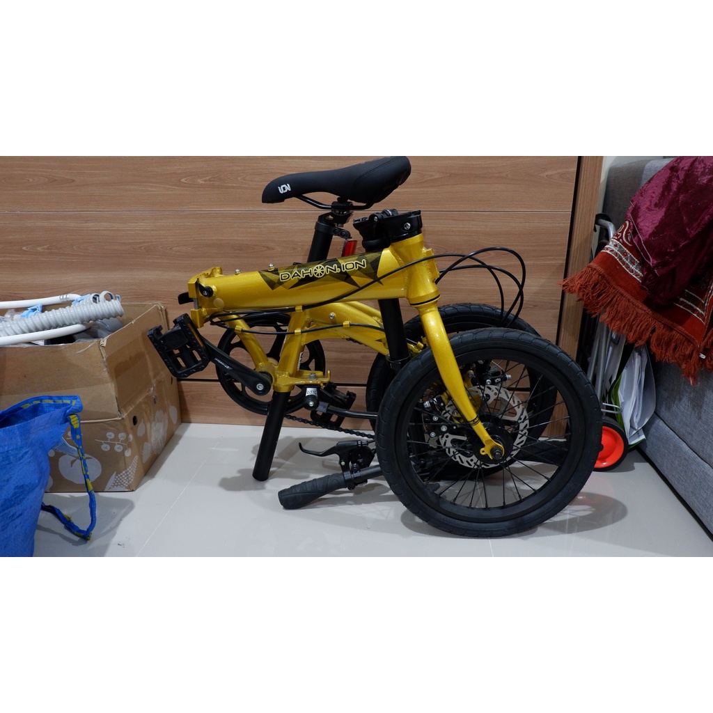 Sepeda Lipat Dahon Ion Chicago 16 inch 7 Speed Yellow Gold