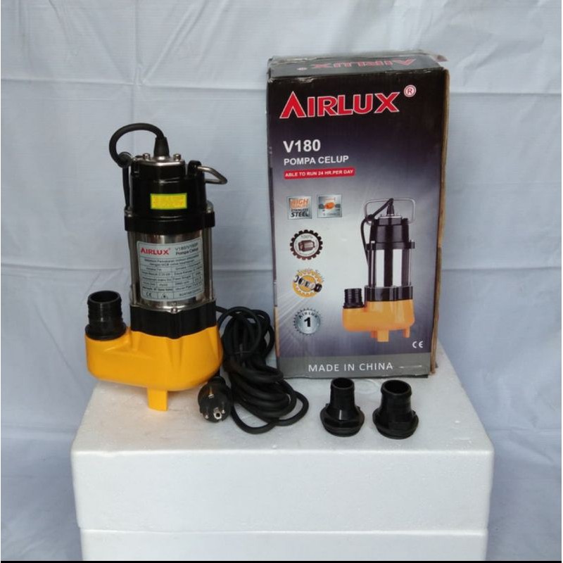 Jual POMPA CELUP AIR KOTOR AIRLUX V-180 SUBMERSIBLE SEWAGE PUMP ...