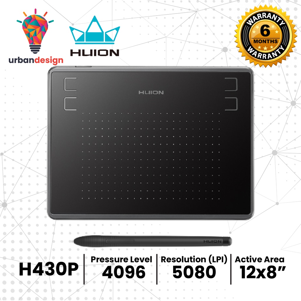 Jual Huion H430P Graphic Drawing Tablet OSU alt huion h420 420 g430