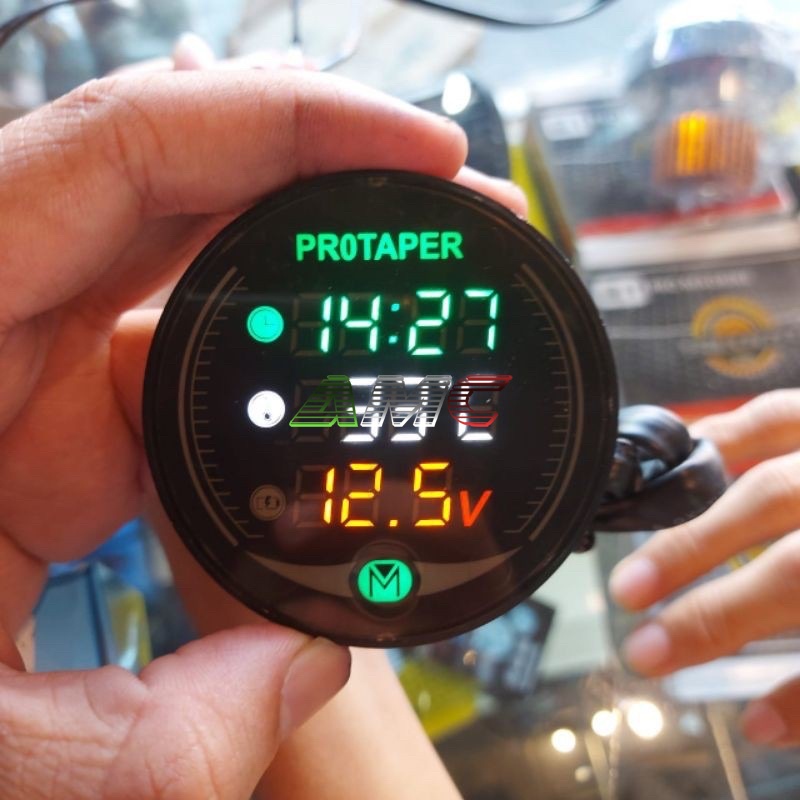 Jual Voltmeter Bulet 3 in 1Dan 4 in 1 LED VOLTMETER Voltage Temperatur ...