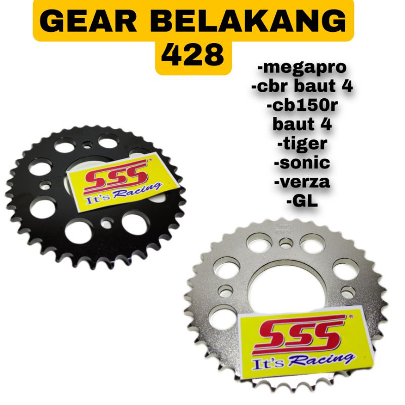 Jual Gear SSS (Belakang) 428 MEGAPRO, NMP, CB150R, CBR150, VERZA