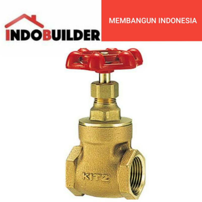 Jual Gate Valve Kuningan Kitz Inci Stop Kran Shopee Indonesia