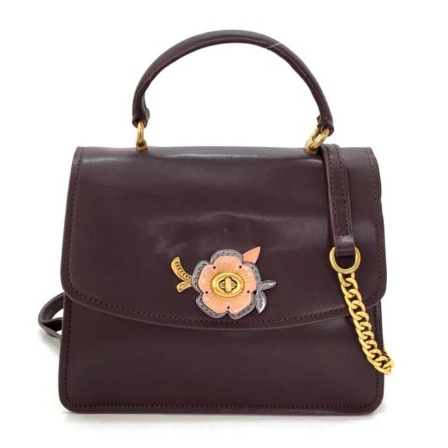 COACH Parker Top Handle With Tea Rose Stones