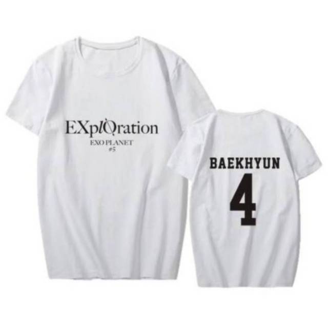 Jual KAOS EXO EXPLORATION LOGO BAEKHYUN TSHIRT EXOPLANET KPOP KONSER ...