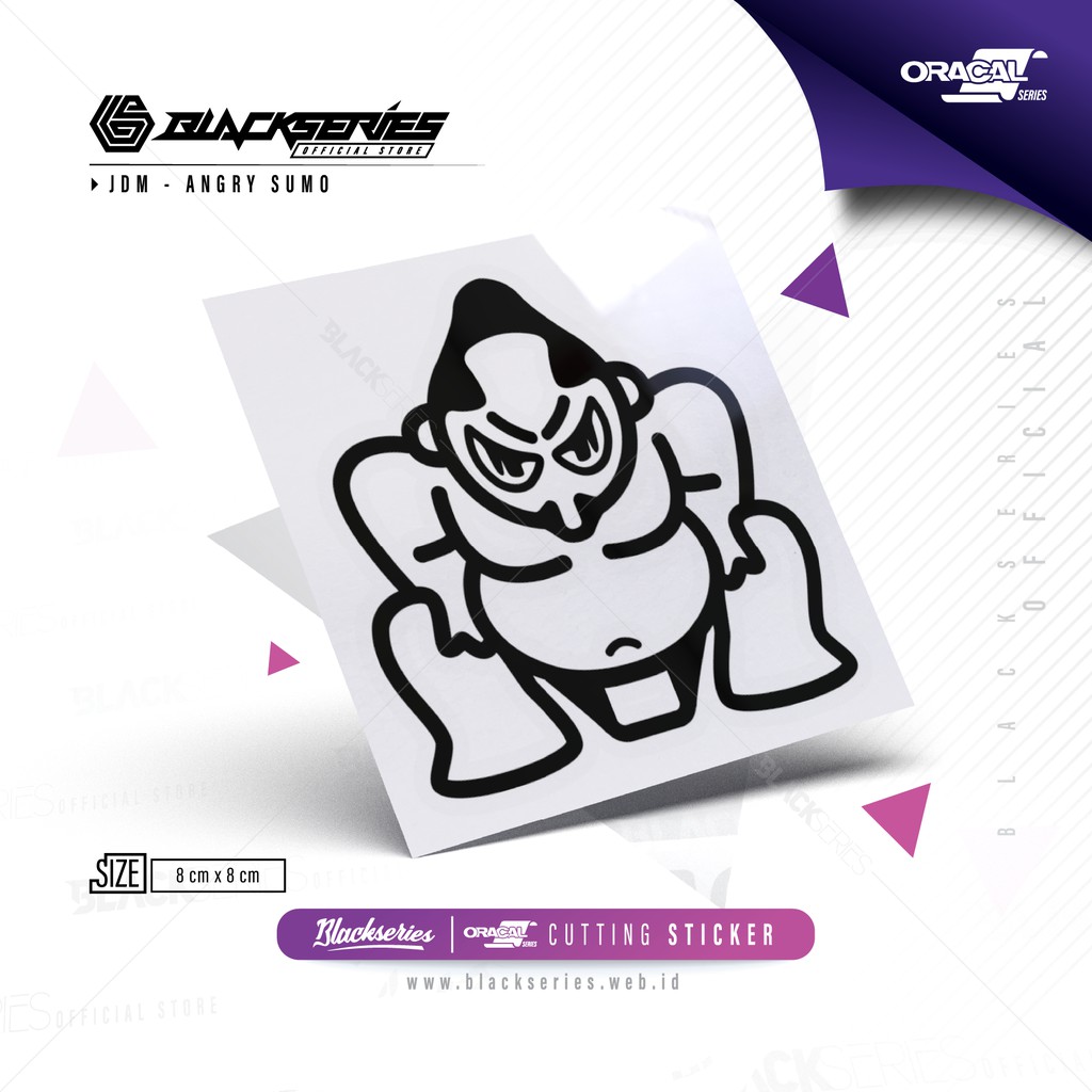 Jual Stiker JDM Angry Sumo | Cutting Sticker Angry Sumo | JDM | Shopee ...