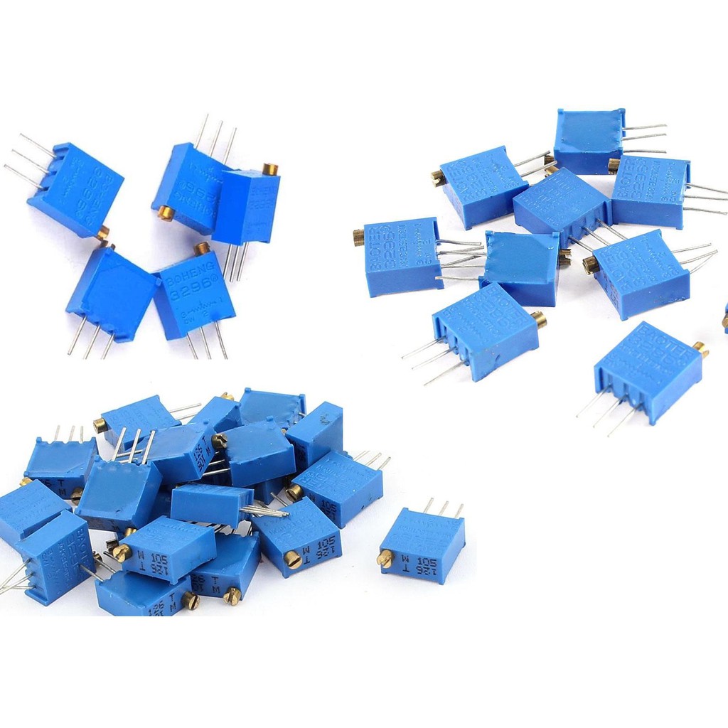 Jual 3296W Trimpot / variabel resistor Presisi Multi turn 100 1k 10k ...