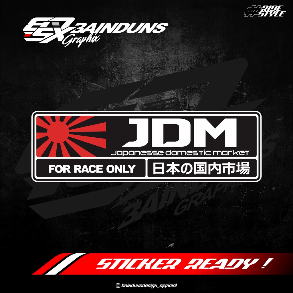 Jual STICKER JDM HITAM | Shopee Indonesia