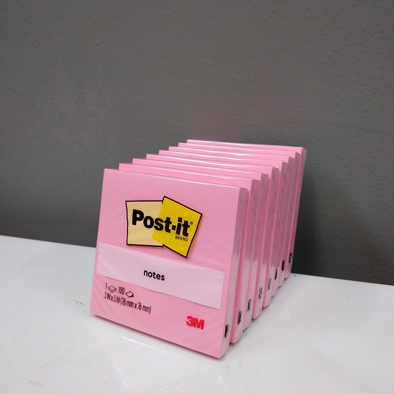 Jual 3M post it sticky notes 654 millenium pink 3inch x 3inch | Shopee ...