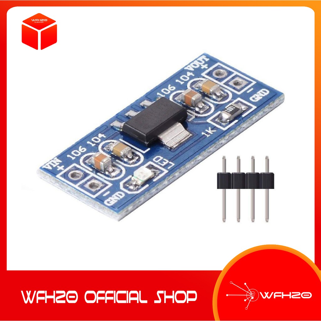 Jual Modul Step Down AMS1117 5V 3.3V Fixed Voltage Regulator Power ...