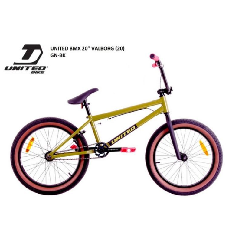Jual Sepeda BMX United Valborg 20 Inci Anak dan Dewasa Free Style