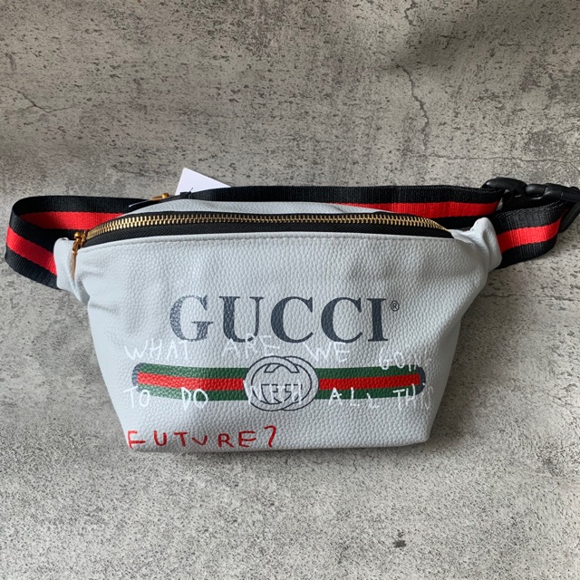 Waist Bag Tas Pinggang Pria Gucci Future Abu