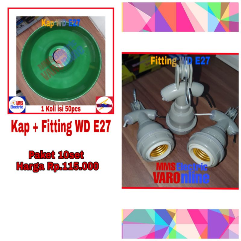Jual Kap+Fitting WD E27 isi 10set (paketan) | Shopee Indonesia