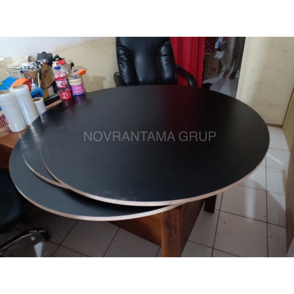 Jual Multiplek / Triplek Melamin Hitam 18mm Bulat Diameter 100 cm ...