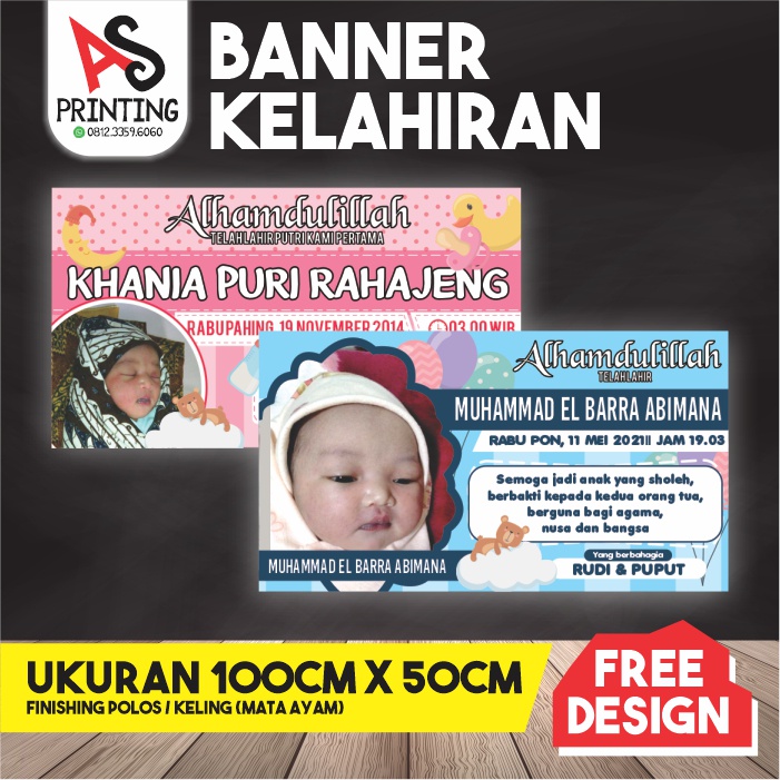 Jual BANNER / SPANDUK KELAHIRAN ANAK / ULTAH ANAK | Shopee Indonesia