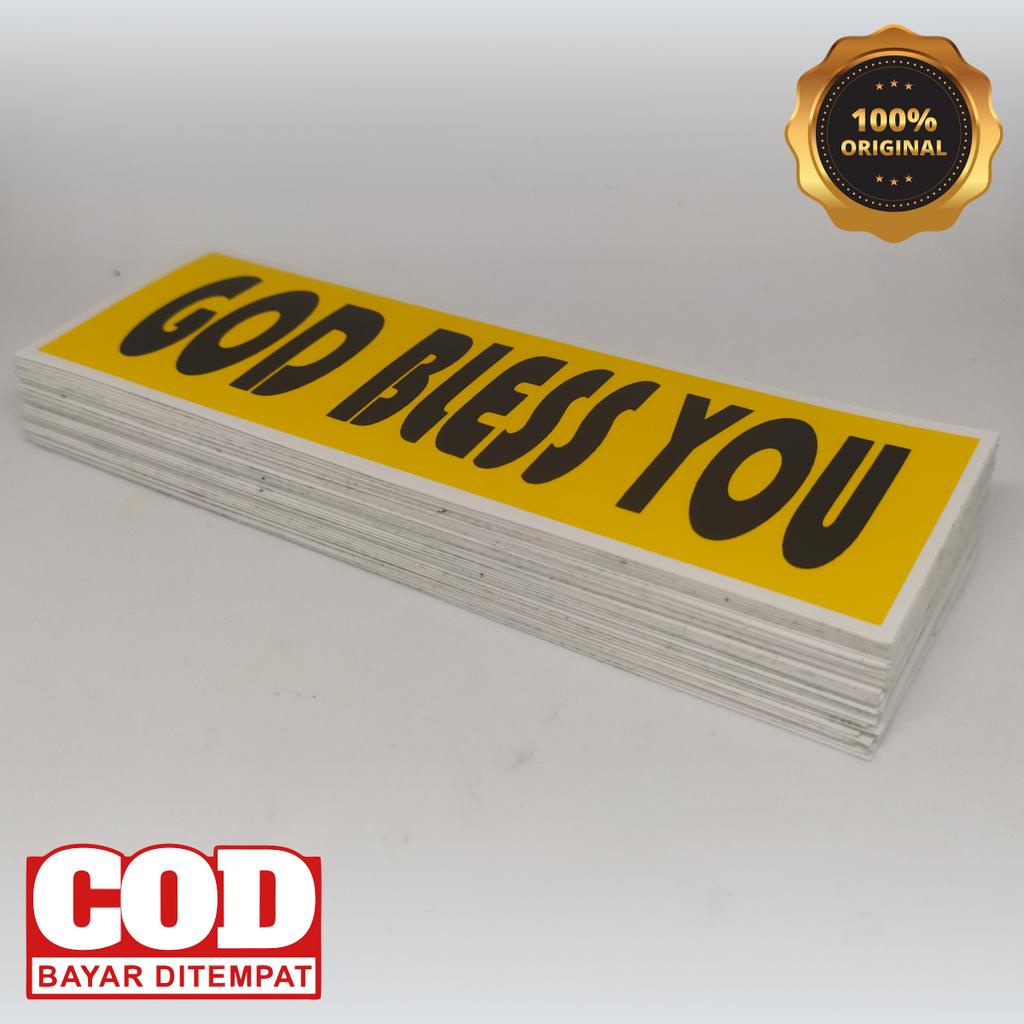 Jual Stiker Rohani God Bless You / Stiker Rohani Kristen / Stiker ...
