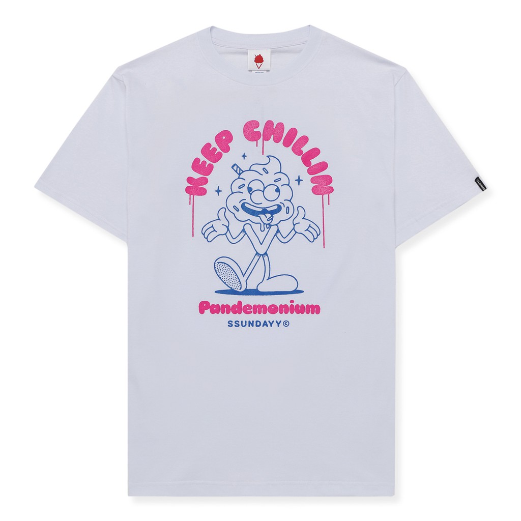 Jual KEEP CHILLIN TEES- WHITE | Shopee Indonesia