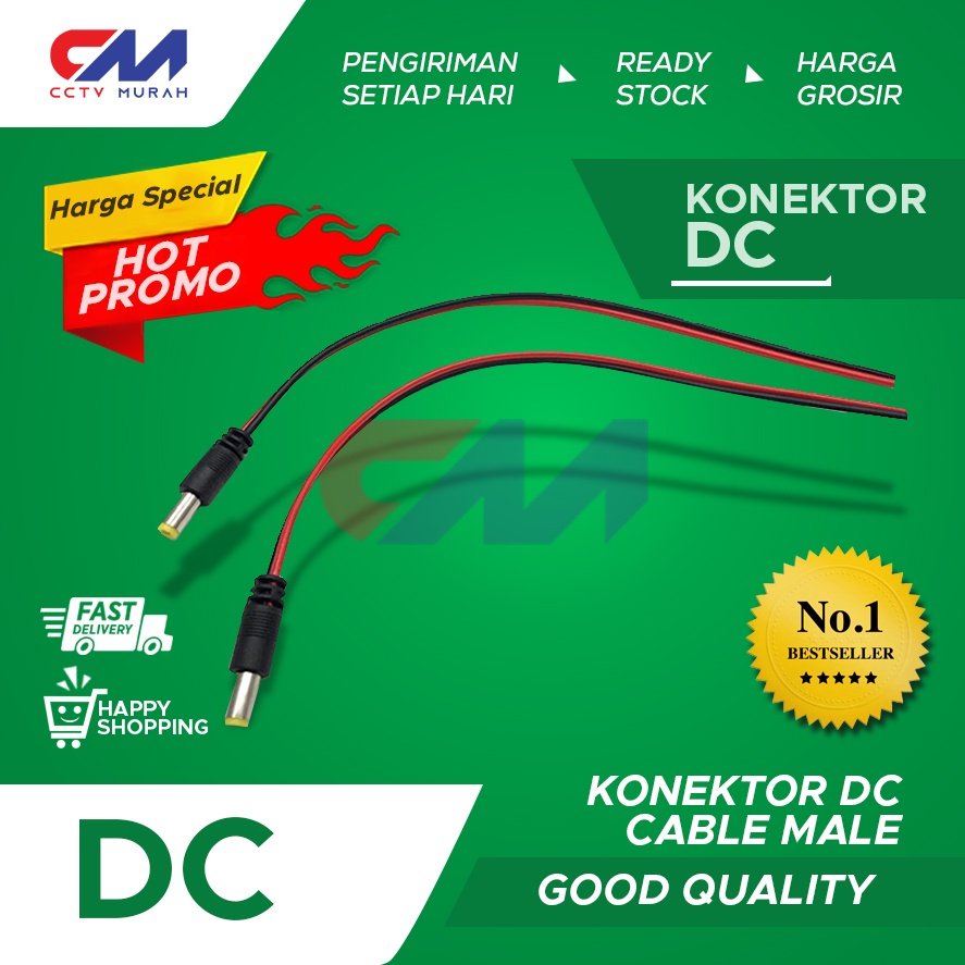 Jual DC POWER KABEL MALE | Shopee Indonesia