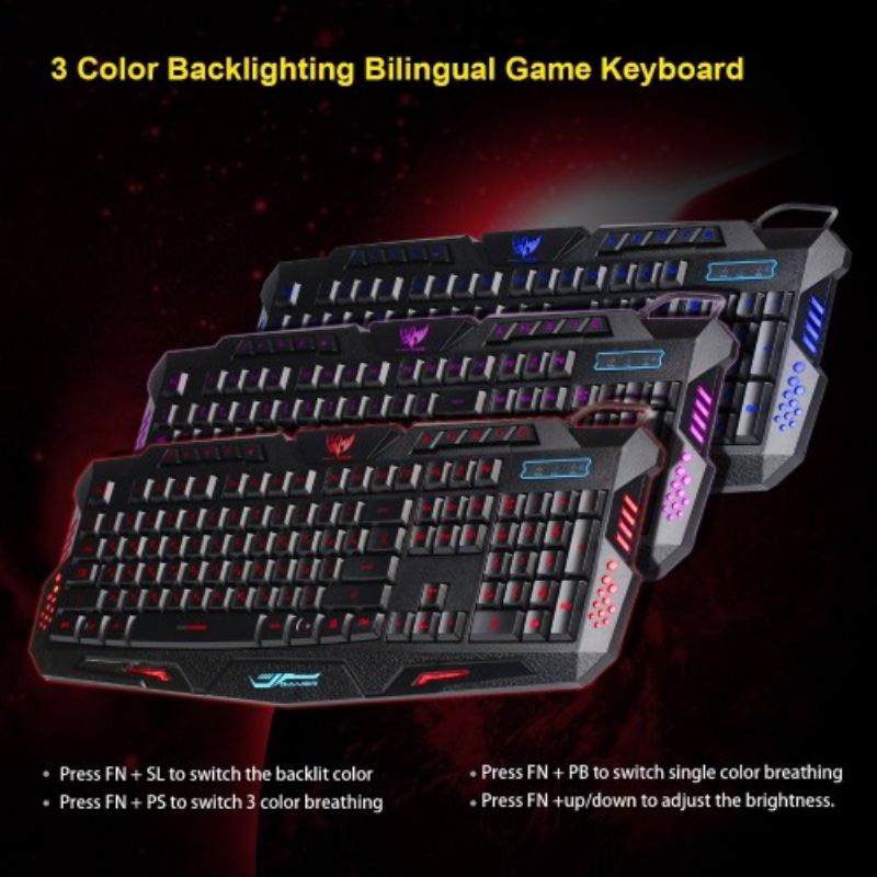 Jual SOHA KYB-011 Keyboard Gamer Professional gaming Kabel M200 RGB ...