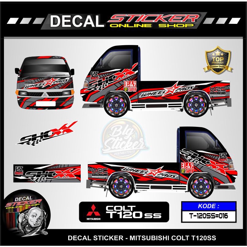 Jual Stiker Decal Mobil Fullbody Pick Up Mitsubishi T Ss Motif Viral Shopee Indonesia