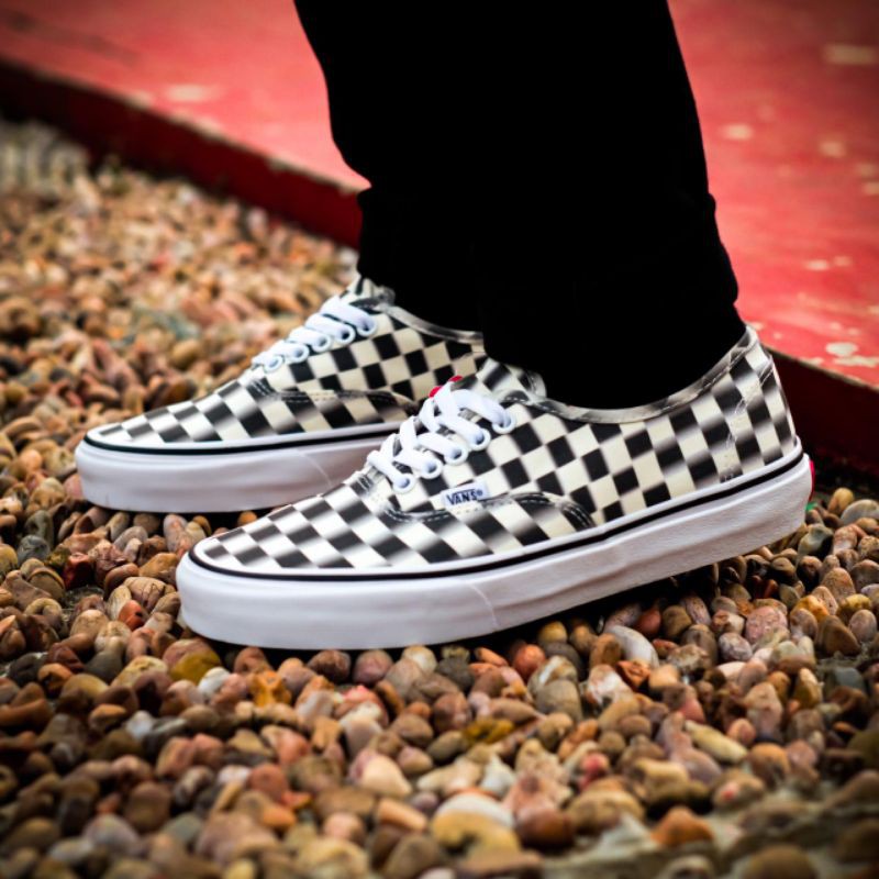 Vans authentic checkerboard outlet blur