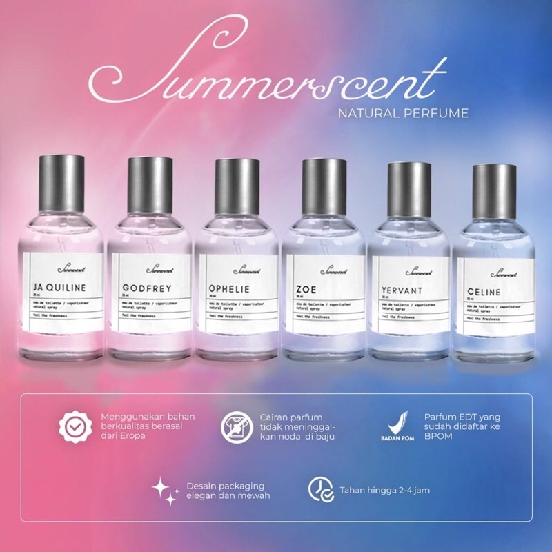 Jual EAU DE TOILETTE SUMMERSCENT DARI SUMMER SPRING | Shopee Indonesia