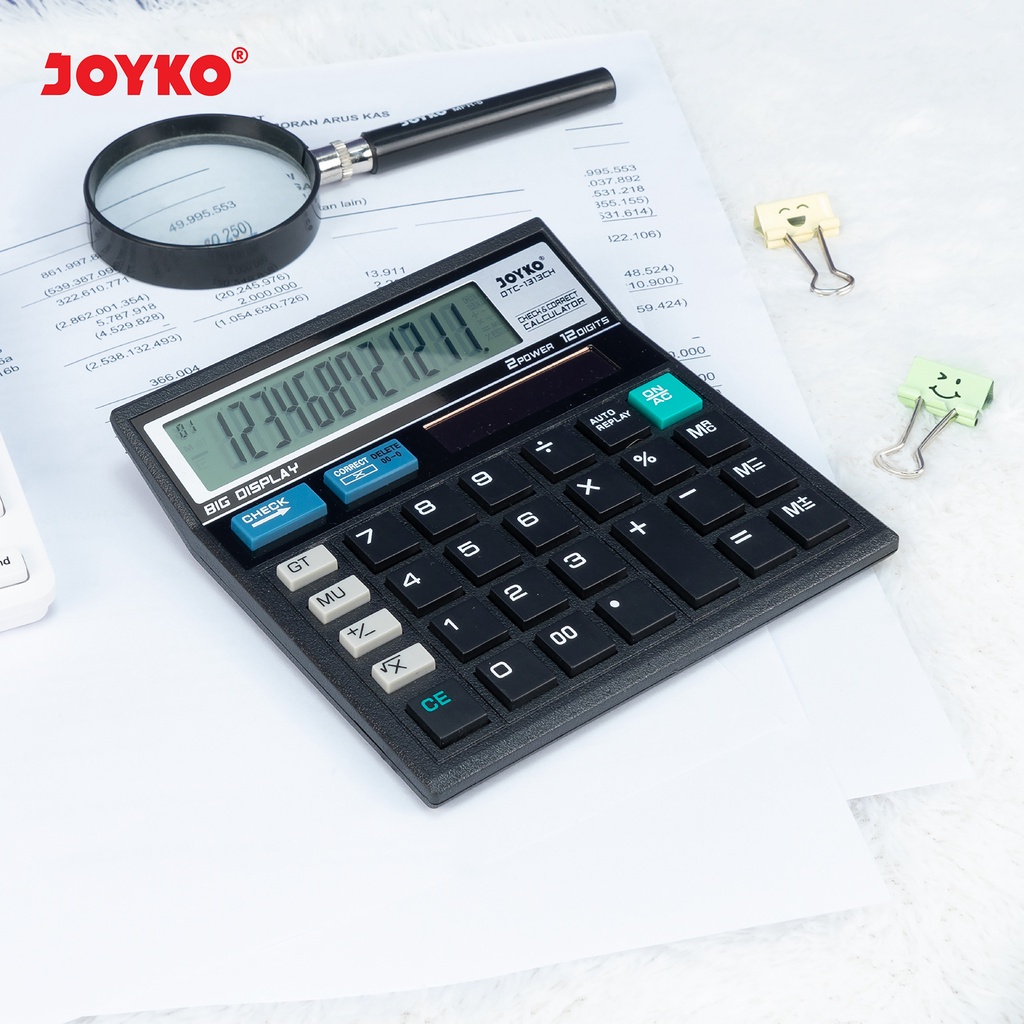 Calculator Kalkulator Joyko DTC-1313CH 12 Digits Check Correct (6)