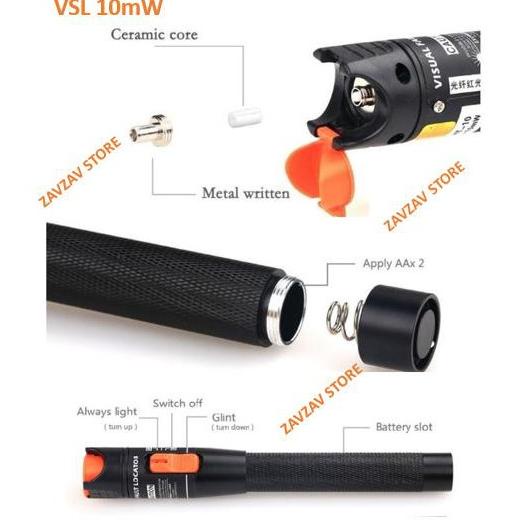 Jual Visual Fault Locator Vfl Km Mw Senter Optik Fiber Optik Cable Tester Km