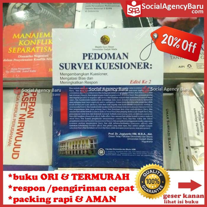 Jual Pedoman Survei Kuesioner Edisi 2 Jogiyanto ~sh727 Shopee Indonesia 2688