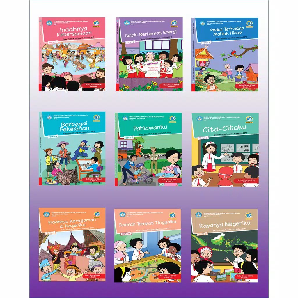 Jual Buku Paket Tematik SD Kelas 4 Tema 1,2,3,4,5,6,7,8,9, dan Agama ...