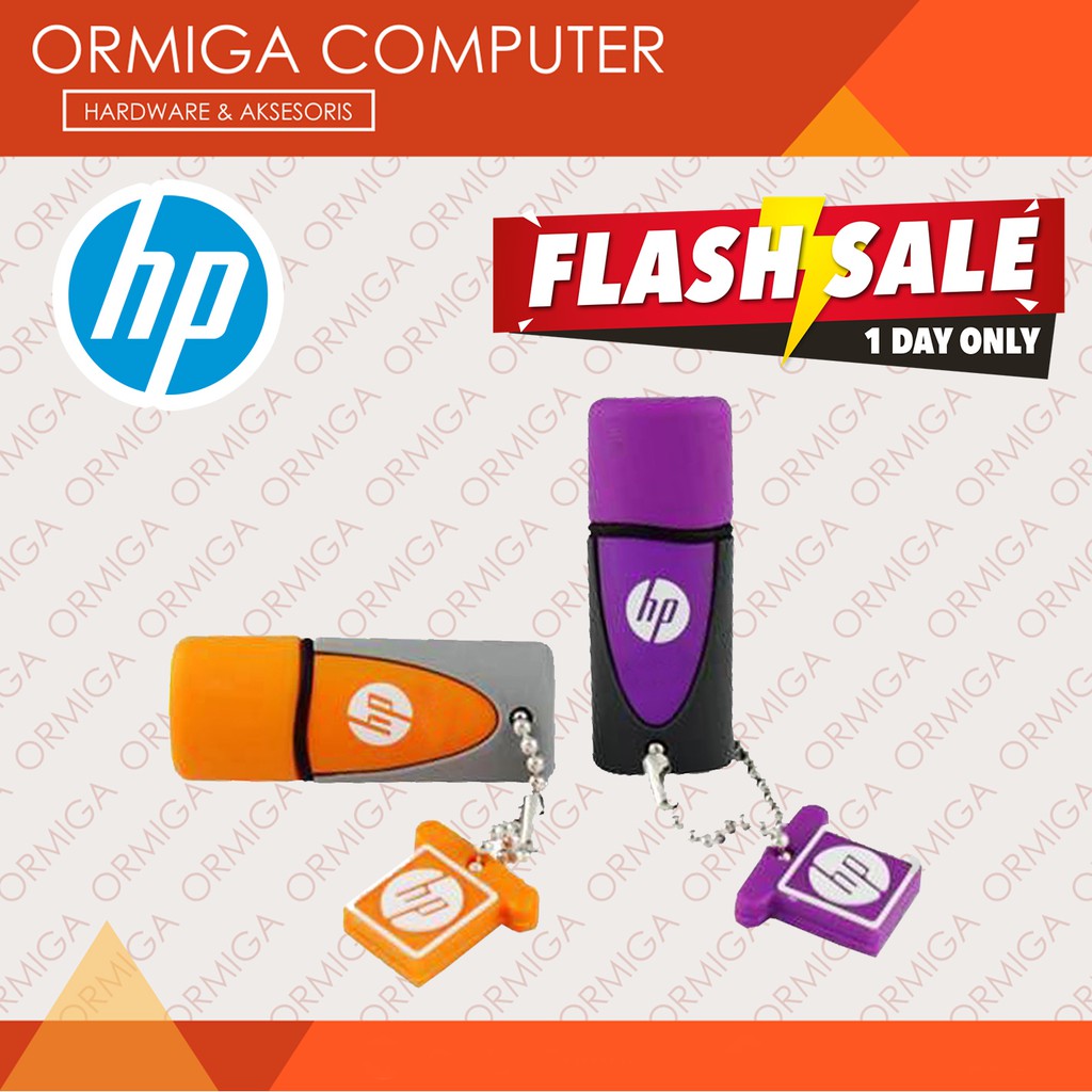 Jual FLASHDISK HP 8 - 16 - 32 GB - 64 GB - USB 2.0 V245o KARET ORIGINAL ...