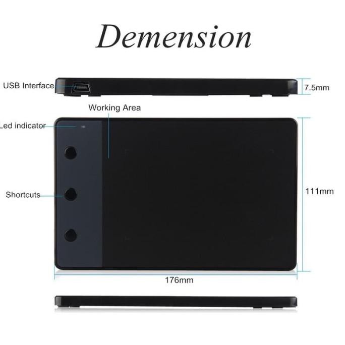 Jual Huion H420 Graphic Tablet / Pen Tablet With 3 Express Keys (NEW