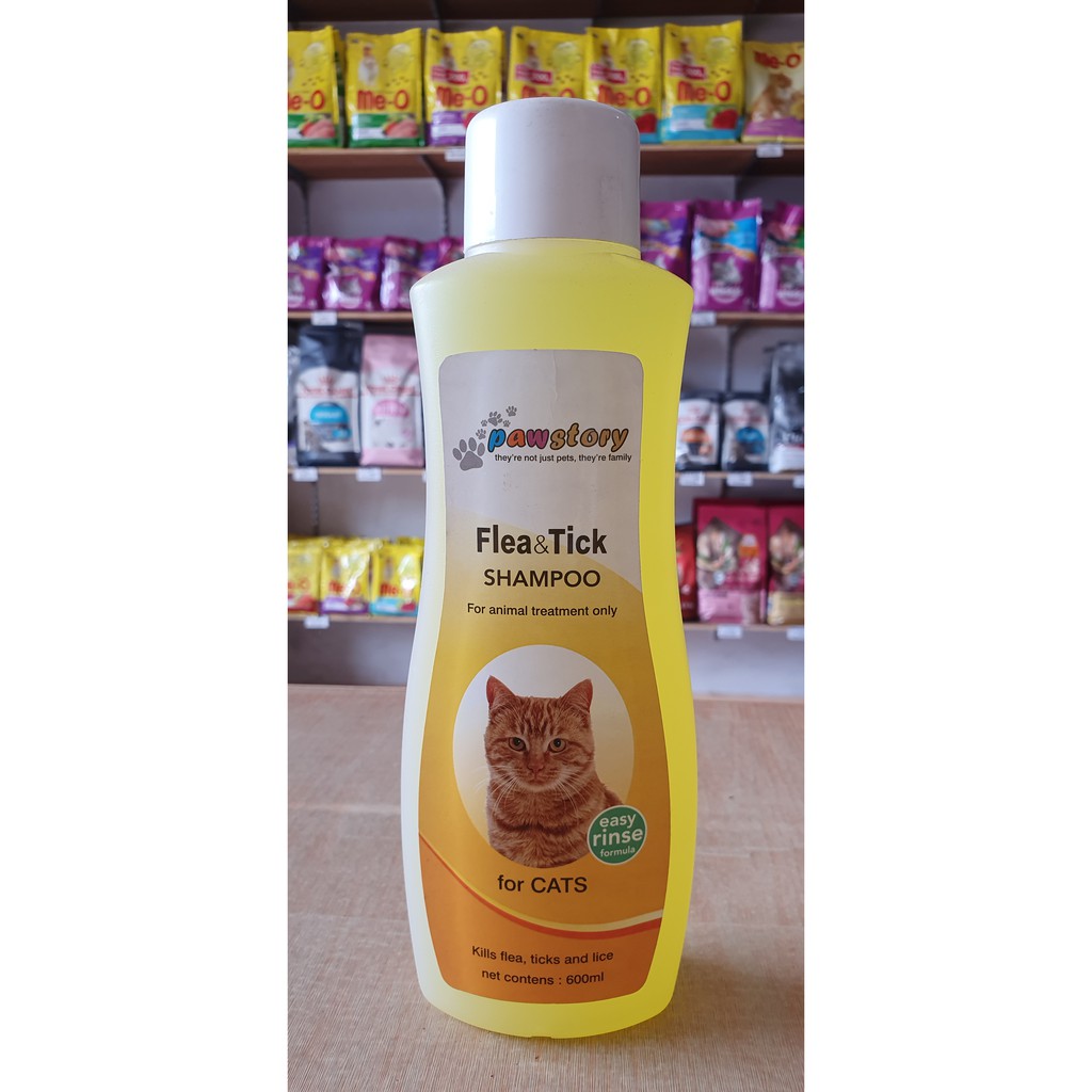 Jual PAWSTORY CAT FLEA & TICK SHAMPOO 600 ml SHAMPOO KUCING ANTI KUTU 600ml Shopee Indonesia
