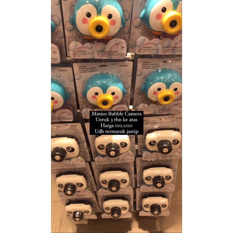 Jual MINISO BUBBLE CAMERA Shopee Indonesia