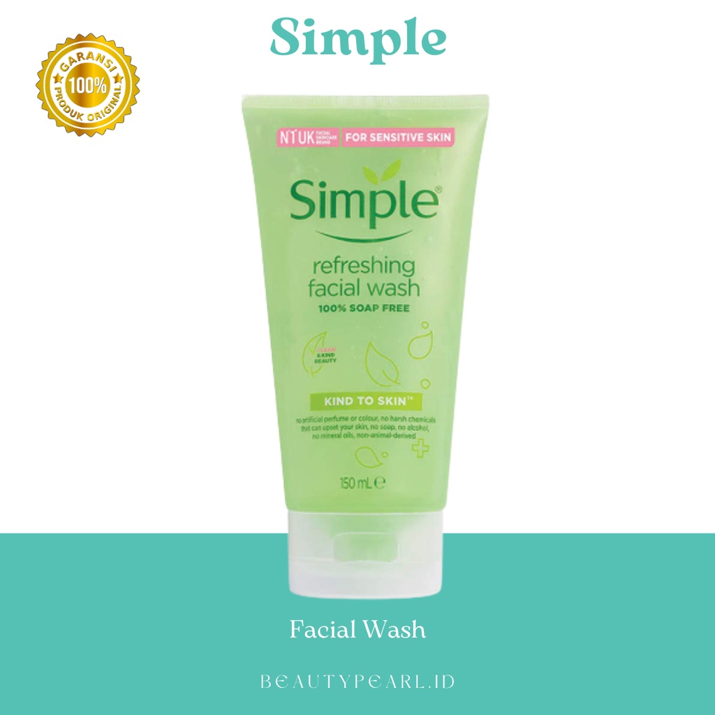 Jual [NEW] SIMPLE Refreshing Facial Wash 150 ml ( NEW PACKAGING ...