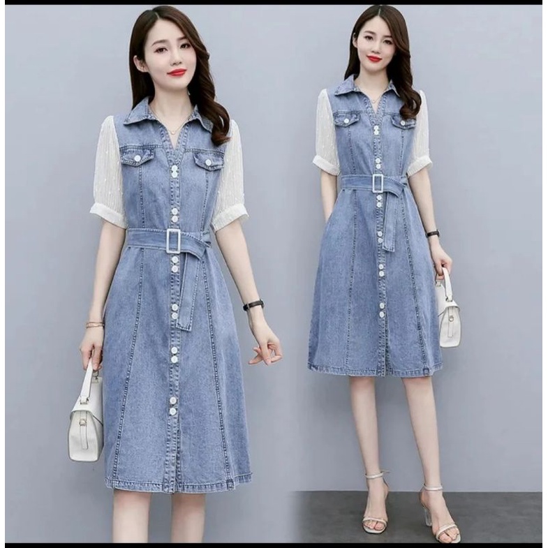 Baju dress hot sale jeans