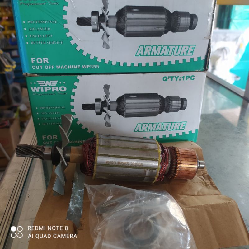 Jual Armatur Angker Dinamo Mesin Potong Besi Wipro Wp Shopee